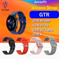 Amazfit GTR 2 3 4 pro 2e silicone strap tali jam tangan Amazefit wristband GTR 47mm replacement band