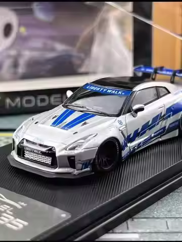 MC ET 1:64 GTR R35LB wide body modified 1.5 version alloy car model