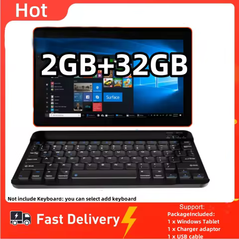 10.6 '' Windows 10 Tablet PC C24 Z3735F 32Bit CPU 2GB RAM 32GB ROM Dual Camera WIFI 6600mAh Quad Cor