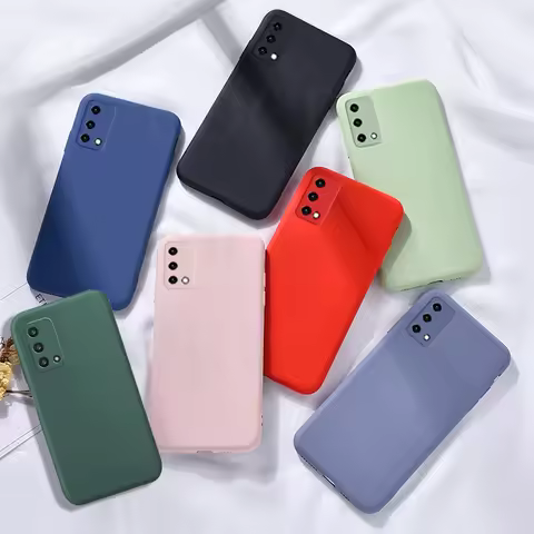 For OPPO A74 Case Liquid Silicone Anti-slip Candy Color Rubber Case For OPPO A74 Cover For OPPO A74 