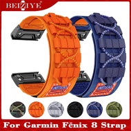 C New Weaving Nylon Strap For Garmin Fenix 8 AMOLED 47Mm 51Mm Wristband Bracelet Sport