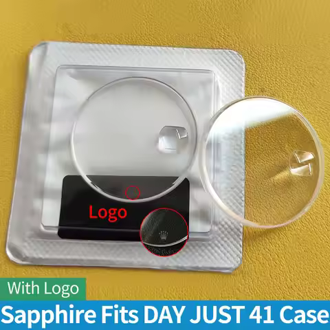 Logo Sapphire For DAY JUST 41 Case 116300 116333 116334 126300 Lens Date Watch Crystal Parts Calenda