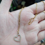 kalung emas ubs love hati perhiasan emas kuning asli 375 37,5% murah