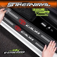 TOYOTA 4 pecs 3D carbon stickers Car Trunk Door Protector Stickers CalyaTOYOTA