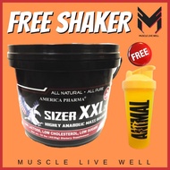 America Pharma Sizer Xxl 10lbs 5.4kg (Free Shaker) - Mass protein, Susu Gym, Tambah Berat, Food Supp