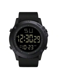 潮流運動男士數字手錶帶夜光鬧鐘多功能大表盤電子手錶,適用於學生 (9543)