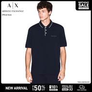 Armani Exchange เสื้อโปโล รุ่น XM001557-AF10363-UB101-สีกรมท่า