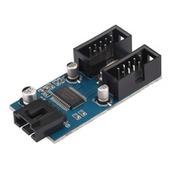 Aideepen 9Pin USB Header Splitter Male 1 to 4 Female Extension USB 2.0 Motherboard Converter MB USB 