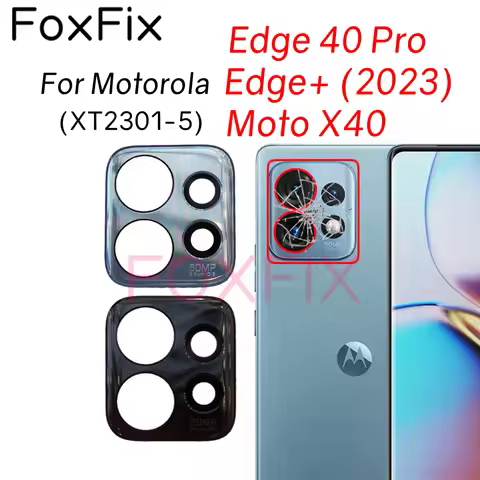 Rear Back Camera Glass Lens For Motorola Edge 40 Pro Edge+Plus 2023 Moto X40 5G Replacement+Adhesive