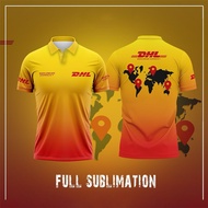 DHL Express Short Sleeve T-Shirt for Delivery Workers Breathable Moisture Wicking Delivery Staff Qui