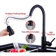 Faucet Kitchen Stainless Steel 360°Swivel Pull Out Faucet Sink Water Tap Sensor Paip Hos Singki Paip Dapur Basuh Tangan