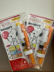 Zebra 斑馬牌 史努比 snoopy 香味原子筆 多色筆 文具套裝 4色筆 Sarasa 0.5 gel pen