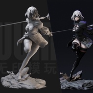 1/24 2b NieR: Automata 18 Scale White Model 3D Printed Action Figure Model NieR: Automata Static Col