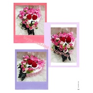 gubahan bekas cincin risik/tunang/nikah-2pc bekas cincin(beauty pink)