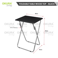 OKURA Foldable Side Table Coffee Table Decoration Furniture Bedside Table Meja Lipat Kopi Meja Kecil