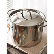 Premium Goods Exported to Europe 18-10 Stainless Steel Soup Pot 24CM 26CM 6.3L/10L Large Capacity