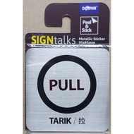 ARTZONE/DOLPHIN METALLIC STICKER SIGNAGE 95MM X 95MM