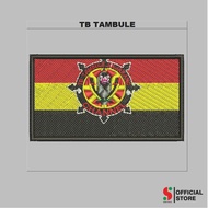 SPORT-298 COMPUTER EMBROIDERY PATCH WITH TB TAMBULE RAJAKANG CHANNEL LOGO