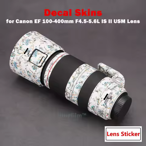 EF100-400 II Lens Sticker Premium Decal Skin for Canon EF 100-400mm f/4.5-5.6L IS II USM Lens Anti-s