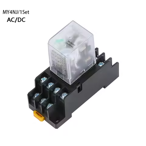 HH54P MY4NJ plug-in relay PYF14A DC/AC 12v 24v 36v 48v 110v 220v DC/AC 5A silver contact 14pins 4PDT