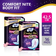 SOFY Comfort Night Slim Wing 42.5 cm 2 Packs x 8 Pads Value Pack Sanitary Pad