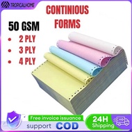 2ply,3ply,4ply Color carbonless continuous computer forms 9.5x11/5.5 inches, dot matrix printer