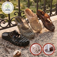 Jelly Sandals Comfortable Casual PVC Buckle Mules Flat Shoes 36/s41 Balance 607-1A