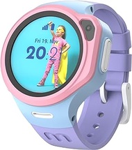 myFirst Fone R1s - Kids Smart Watch for Boys Girls Touch Screen Smartwatch Phone with Call Video Camera Alarm Music Player for Children Teen Students (Cotton Candy Mix), Small