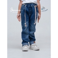 Little Boom Boom Premium Belt Jeans for Girls 2-7 Years