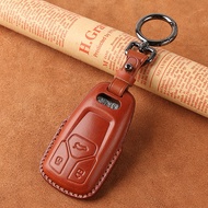 HOT SALE-Premium Leather Key Fob Cover for Audi A4 A4L A6 A6L Q3 Q5 Q5L Q7 A5 A7 A8 - Key Case Prote