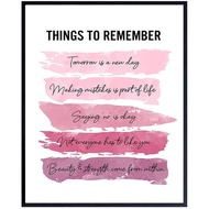 Inspirational Quotes Wall Decor - Uplifting Encouragement Gifts for Women, Girls, Teens, Daughter, B