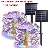 32m/22m/12m Lampu Raya Solar Outdoor Waterproof Solar Lights Led Fairy String Lights 8 Modes For Gar