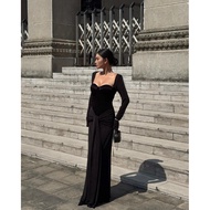 Glam dress - Luxurious snow-light strapless dress Figure of Grace collection- Au D Amour