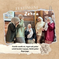 Zehra Satin kurung by ARISSA baju kurung Kedah batik Folding Fabric/Adult kurung Clothes/Kedah Clothes