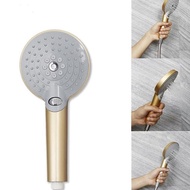 Can Head Hand Shower Head Bath Set 3 Large Modes Gold Hose ss2B Gold