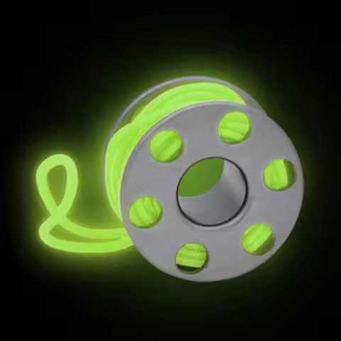 Dive Reel Scuba Durable Mini Spool Reel 2m Aluminum Alloy Scuba Spool Finger Reel For Underwater Scu