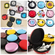 CUTE BTS CHARACTER COIN WALLET ROUND / SQUARE COIN WALLET KD135