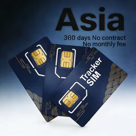 SIM Card Compatible with Multiple Models, 3-in-1 Size, Suitable for Asia Car GPS Tracker & Other Dev