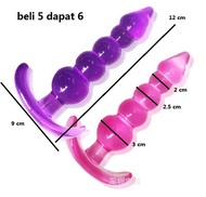 ORIGINAL d043a plug pria alat anus silikon bantu dildo butt wanita