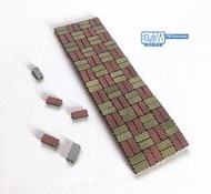 【好時多模】自由人工作室 3502001 1/35 九如地磚(內含100個地磚) 人行道地磚