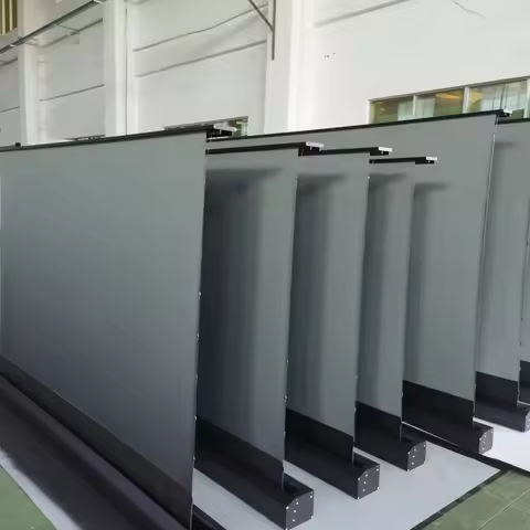 Laser projector 120nch 4k pet crystal ALR motorized floor up projection screen pet crystal alr scree