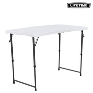 Lifetime USA 4 FT White Table - Compact, Convenient, Designed for Durability, Easy to Assemble!