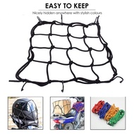 Motorcycle Net Flexi Helmet Net Stretchable Cord Jaring Motor Hemlet Beg Motorsikal Luggage Net Helmet Storage