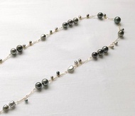 大溪地黑珍珠項鍊 K18金750 海水珍珠