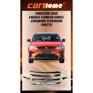 PROTON X50 Hiasan Gril Bawah Depan Krom (8 Keping) | Proton X50 Front Lower Grill Chrome Garnish 8PC