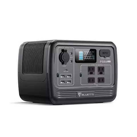 US Stock BLUETTI PS54 Solar Generator 537Wh LiFePO4 Power Station, For Home Backup, Off-Grid Living,
