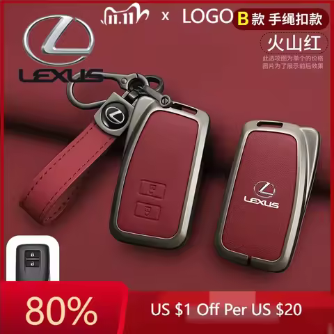 2026 Hot Interior Stickers Leather Car Key Case Cover For Lexus NX 200 NX300H RX 350 450H ES 350 ES 
