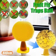 Fruit Fly Traps Waterproof Strong Adhesive Ball Traps for Insects Gnats Moths Outdoor Fly Catcher