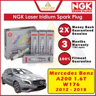 NGK Laser Iridium Spark Plug for Mercedes Benz A200 1.6T W176 (2012-2018) (equals 2701590600) [Amaze