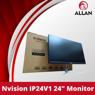 Nvision IP24V1 24 inches Frameless Led IPS Monitor FULL HD 1080P 75hz REFRESH RATE 5MS and Metal Sta